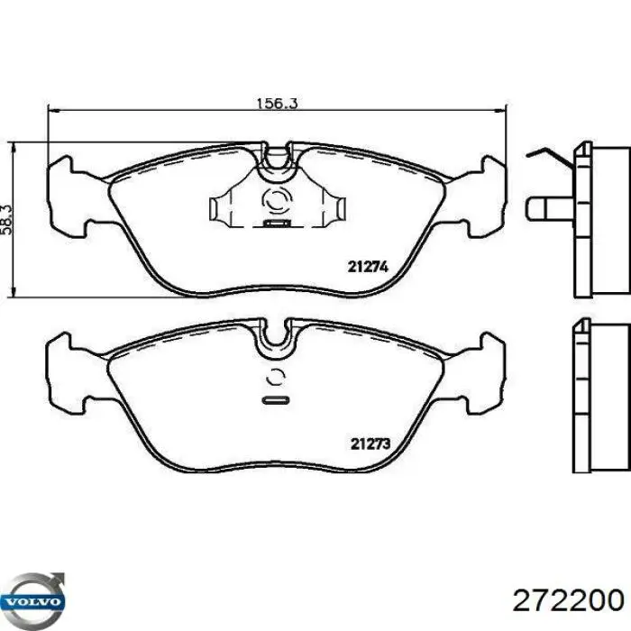 Вкладыши коленвала шатунные комплект 1-й ремонт на Volvo S80 I TS, TH, KV