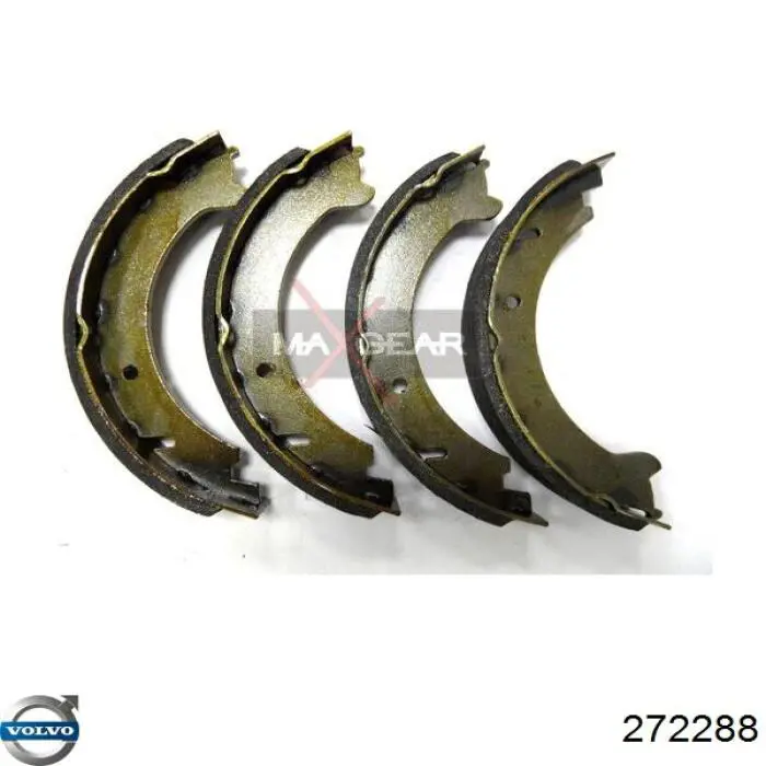 Купить 272288 Volvo Колодки ручника/стояночного тормоза