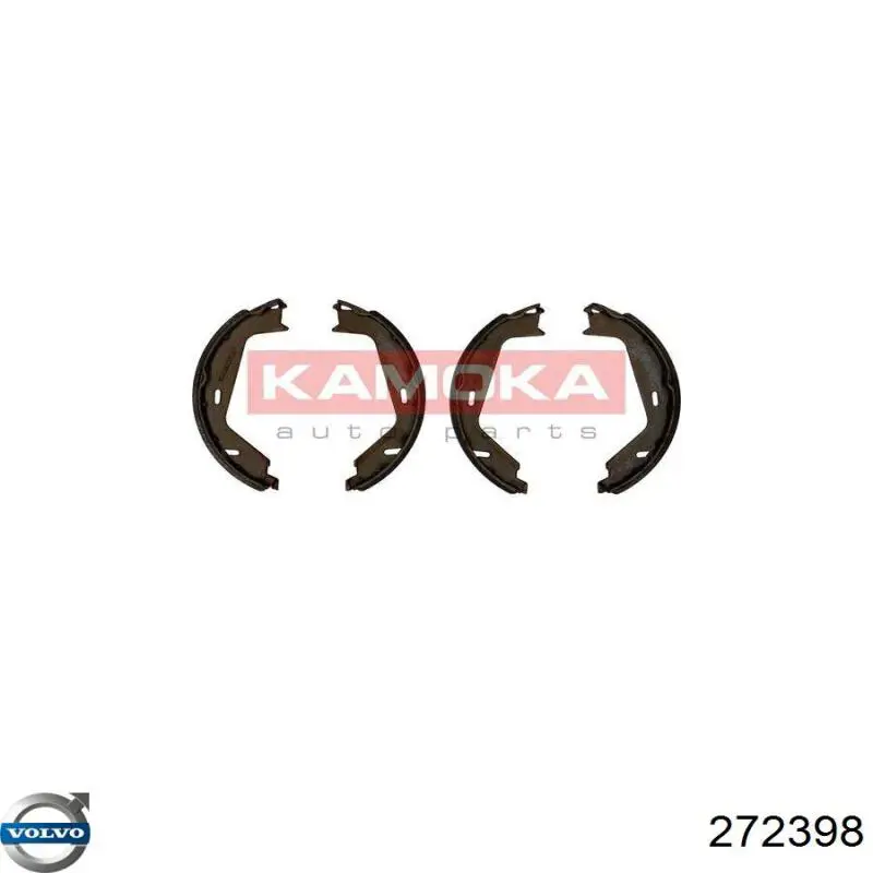 Купить 272398 Volvo Колодки ручника/стояночного тормоза