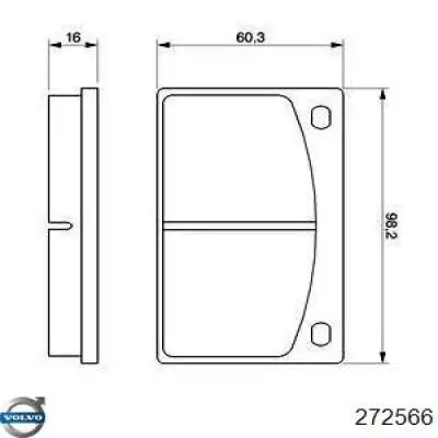 Колодки Volvo 272566 цена, от 14.43 USD