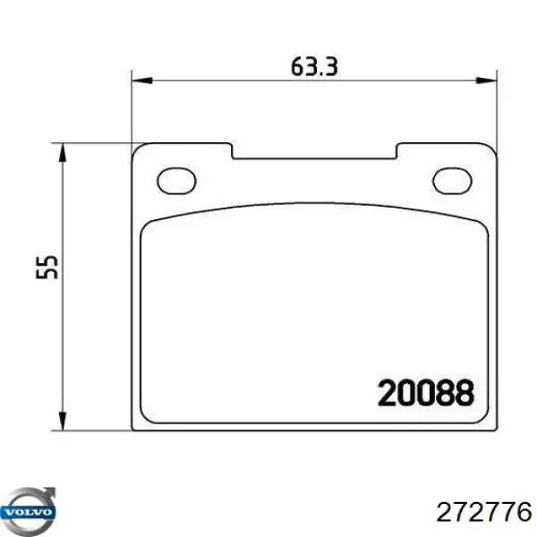 Колодки дисковые  Volvo 272776 цена, от 19.74 USD