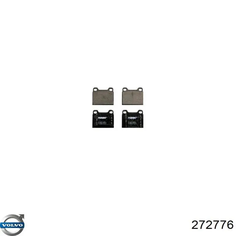 Купить 272776 Volvo Колодки тормозные задние, дисковые