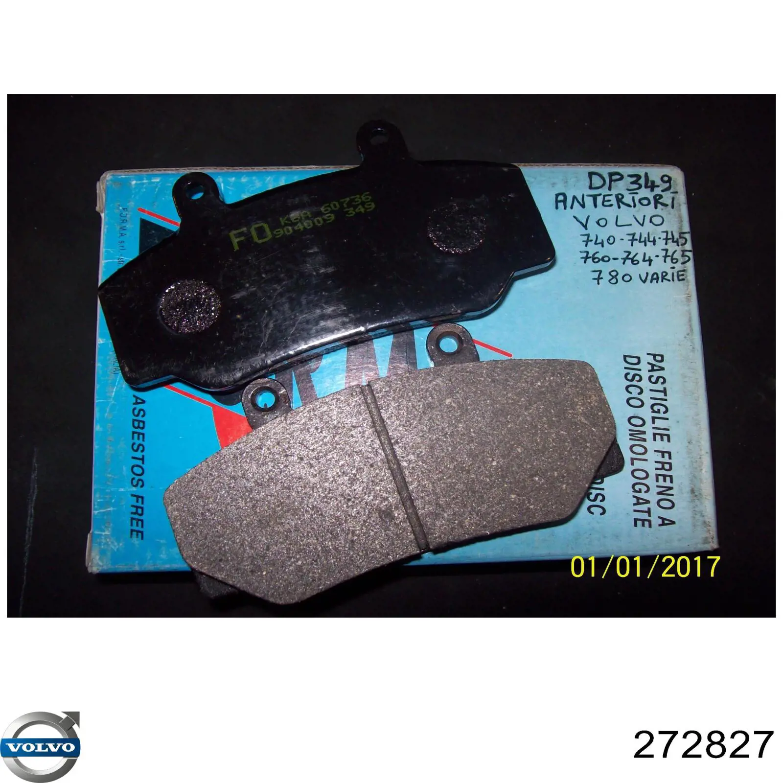 Колодки Volvo 272827 цена, от 20.26 USD