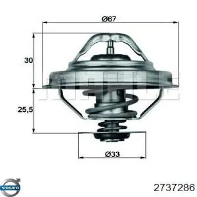 Купить 2737286 Volvo Автомобильный термостат
