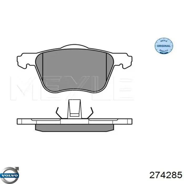 Передние тормозные колодки 274285 Volvo