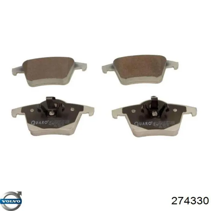 Купить 274330 Volvo Колодки тормозные задние, дисковые