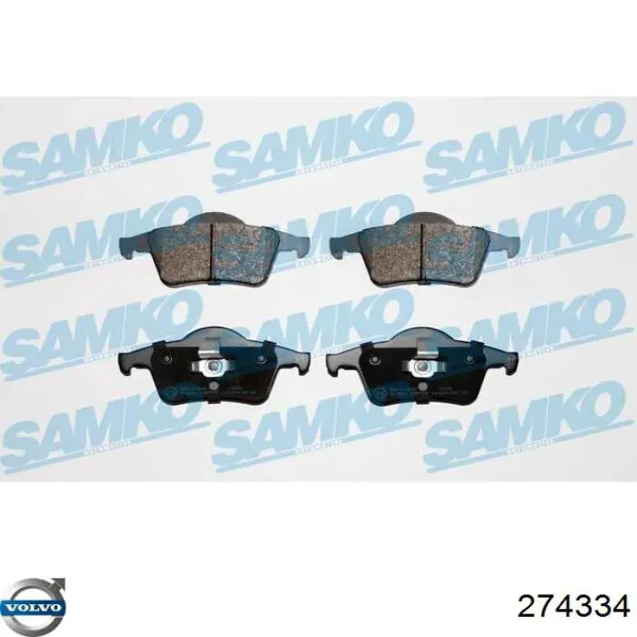 Купить 274334 Volvo Колодки тормозные задние, дисковые
