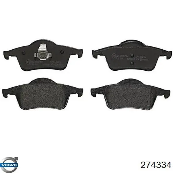 Задние тормозные колодки 274334 Volvo