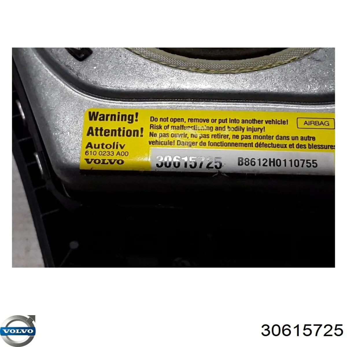 Airbag в мультируль Volvo 30615725 цена, от 31.67 USD