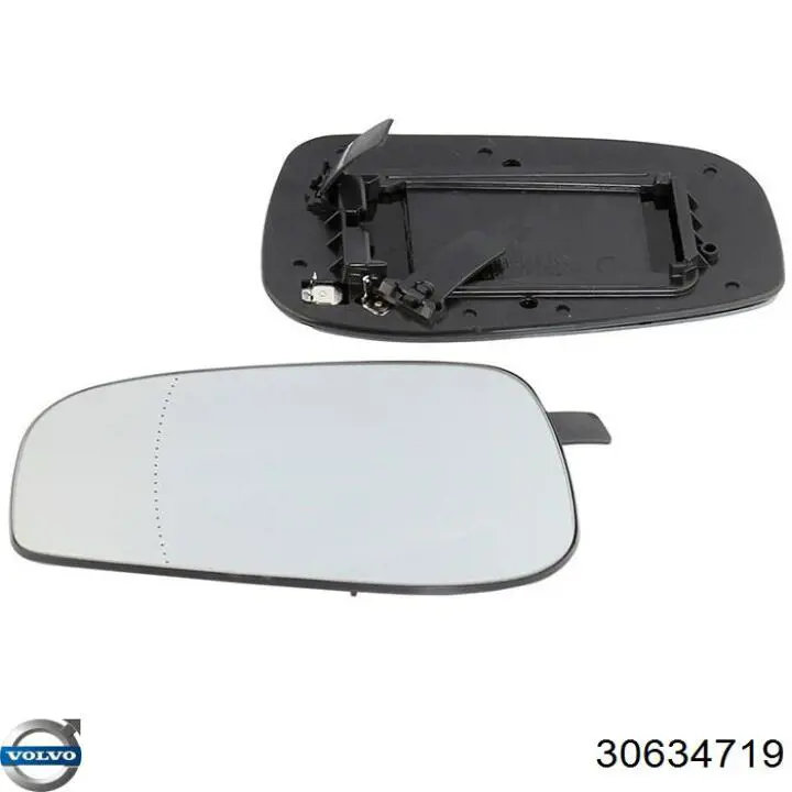 30634719 Volvo зеркальный элемент зеркала заднего вида левого