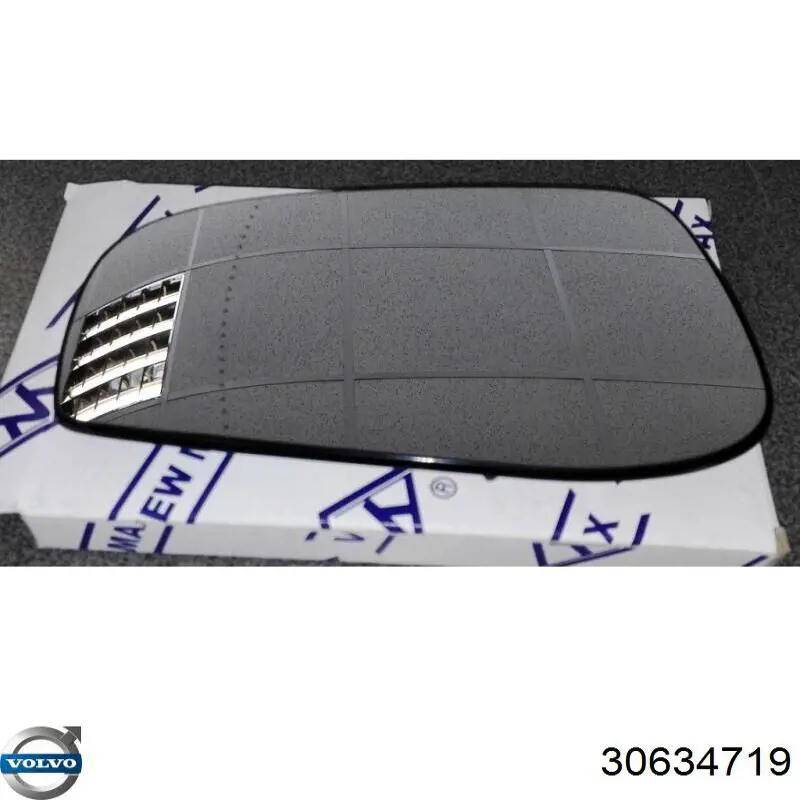 Стекло левого зеркала заднего вида 30634719 Volvo