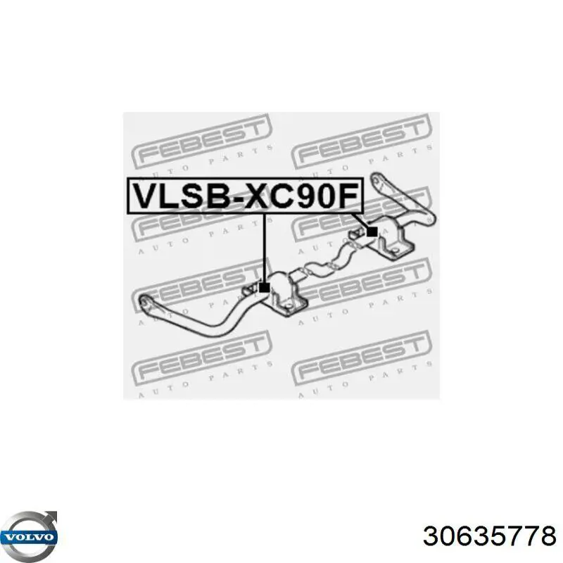 Передний стабилизатор 30635778 Volvo