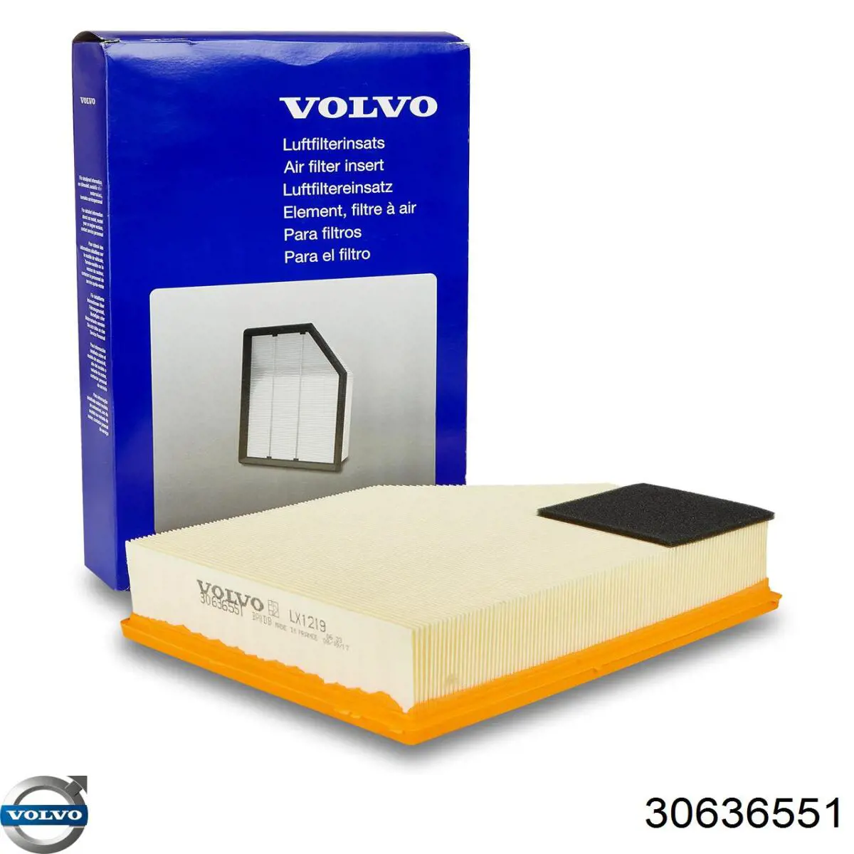 Купить 30636551 Volvo Автомобильный фильтр воздуха