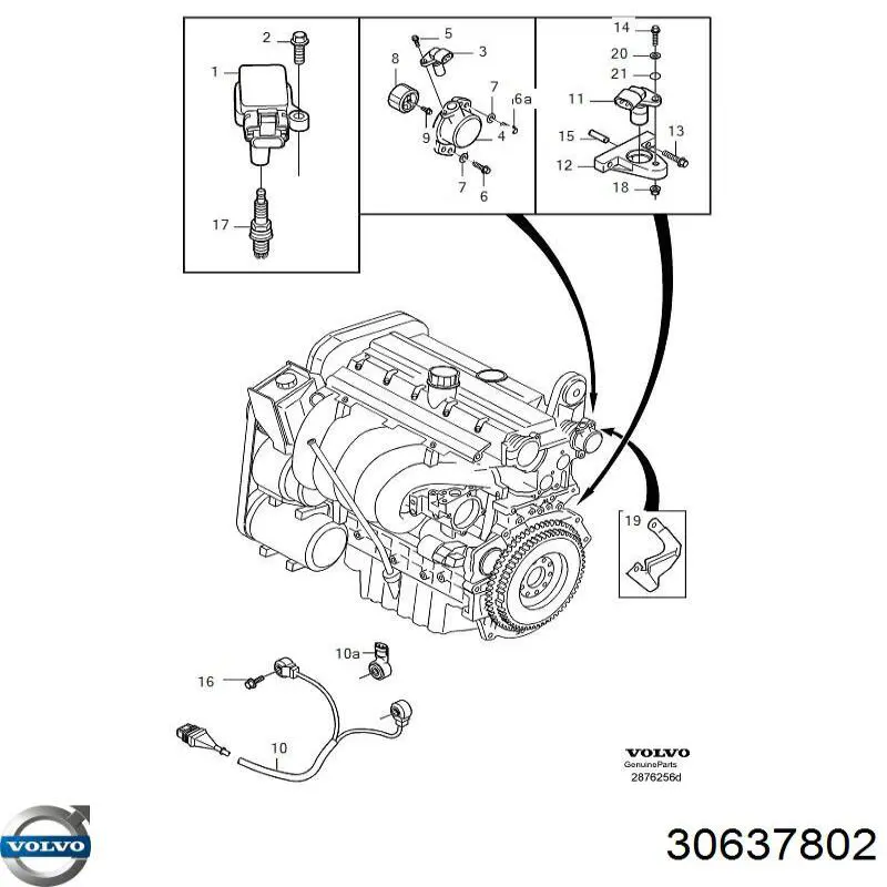 Зубчатый венец датчика положения коленвала Volvo 30637088 цена, от 54.34 USD