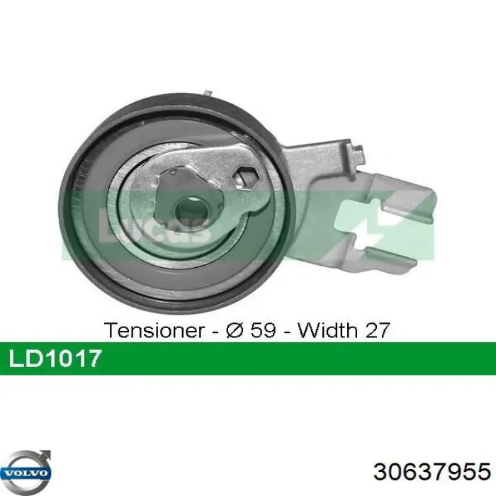 30637955 Volvo Ролик натяжителя ремня ГРМ