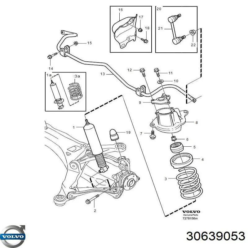 30639053 Volvo Пружина подвески задняя