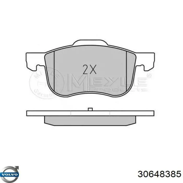 Тормозные колодки Volvo 30648385