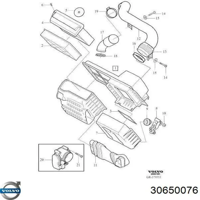  Volvo 30650076 цена, от 11.91 USD