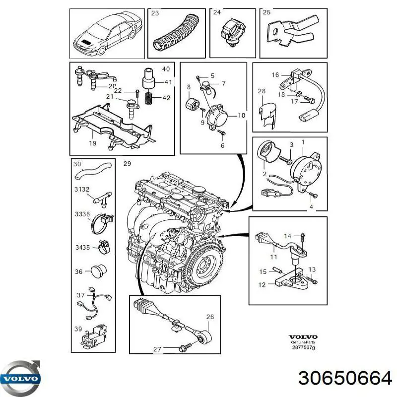  Volvo 30650664 цена, от 21.84 USD