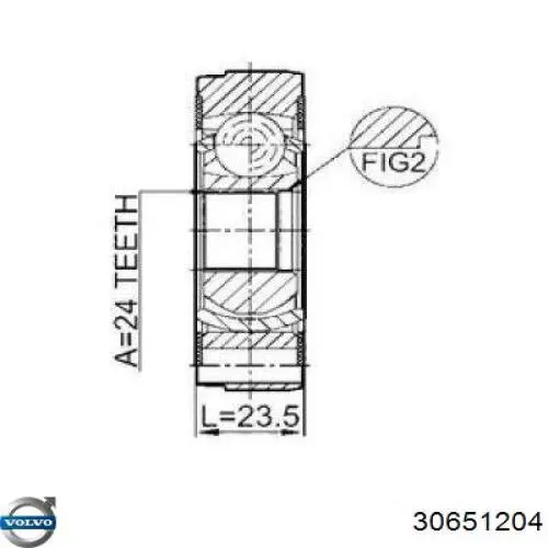 Задняя граната кардана переднего GSP 602148 цена, от 33.52 USD