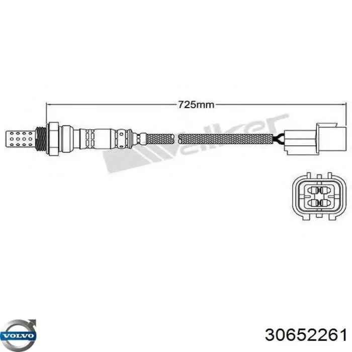 Лямбда датчик кислорода Volvo 30652261 цена, от 22.97 USD