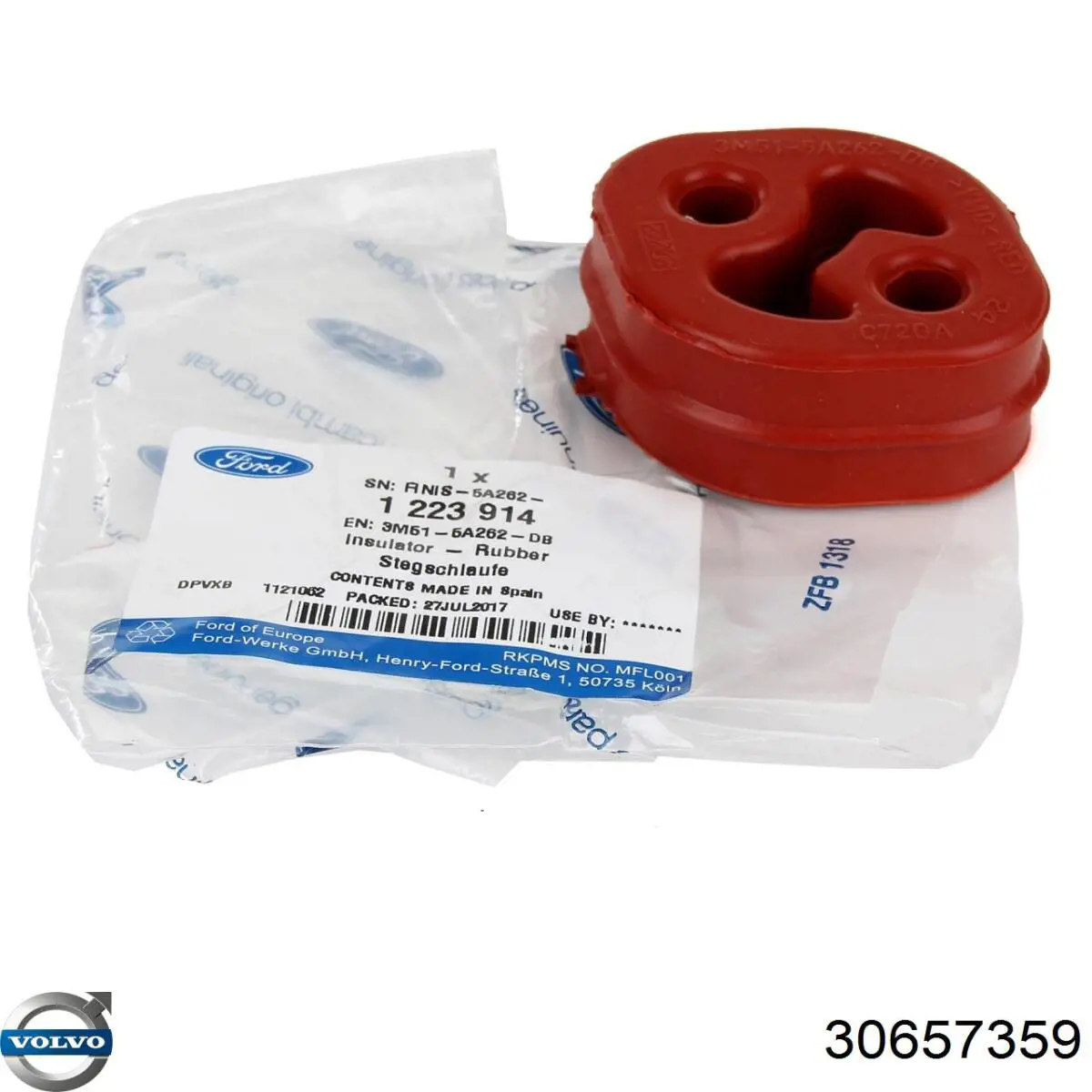Подушка крепления глушителя Volvo 30657359 цена, от 2.25 USD