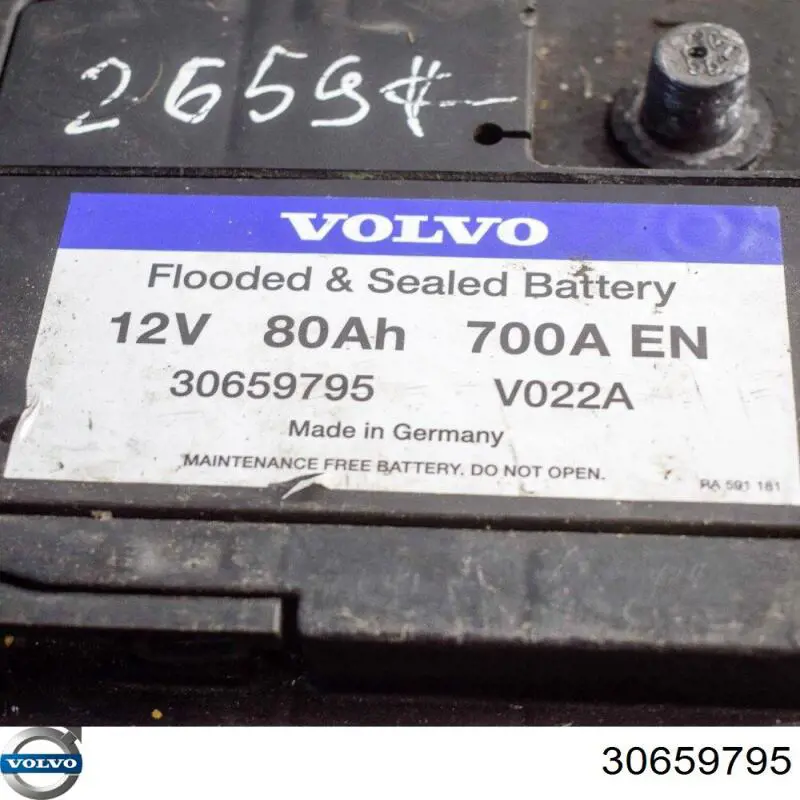 Аккумулятор 30659795 Volvo
