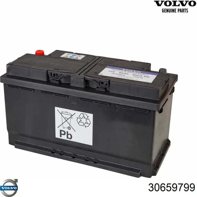 Аккумулятор автомобильный Volvo 30659799 цена, от 122.95 USD