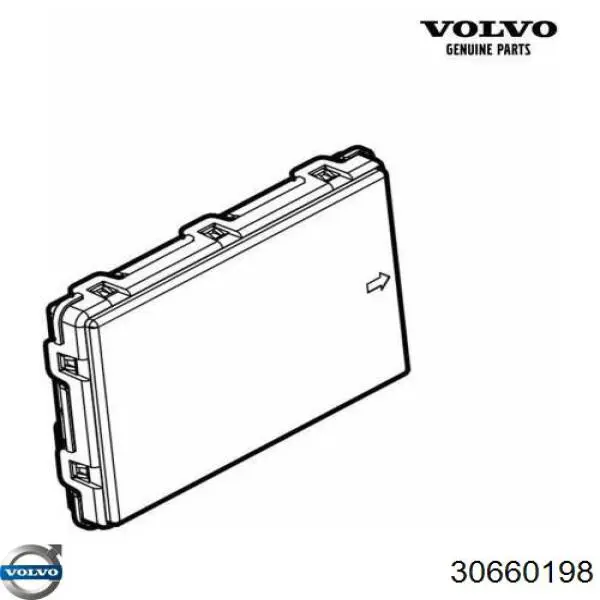 Замок фаркопа 30660198 Volvo