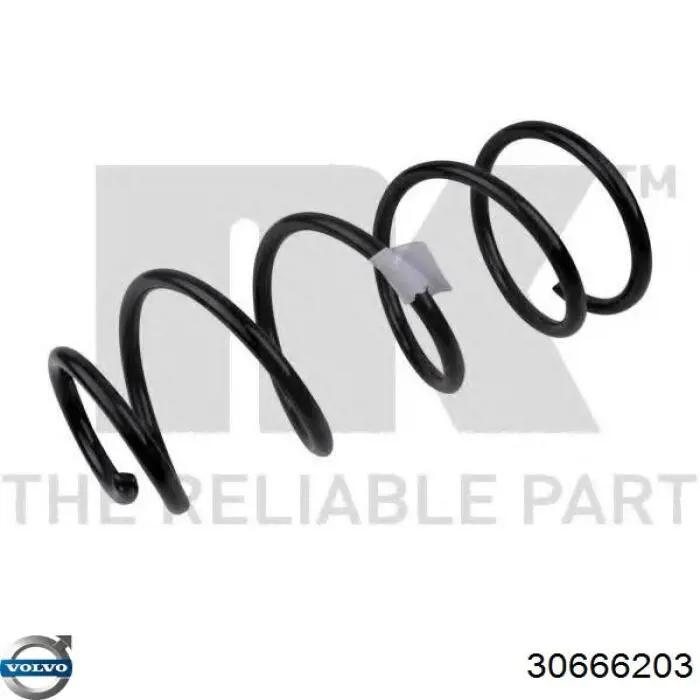 Пружина амортизатора передняя Volvo 30666203 цена, от 31.93 USD