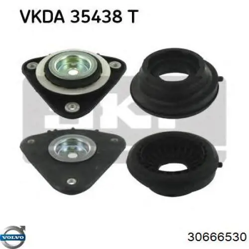 Подшипник опорный амортизатора, переднего Volvo 30666530 цена, от 10.71 USD