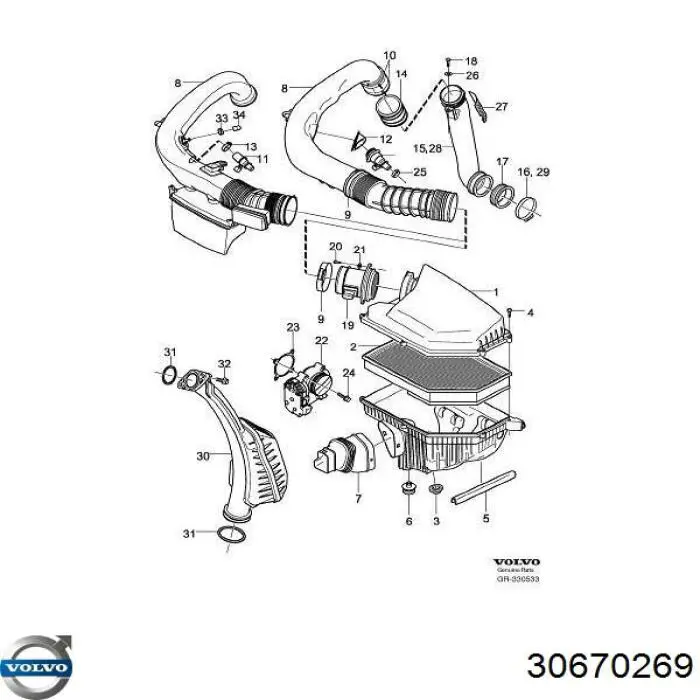  Volvo 30670269 цена, от 32.30 USD