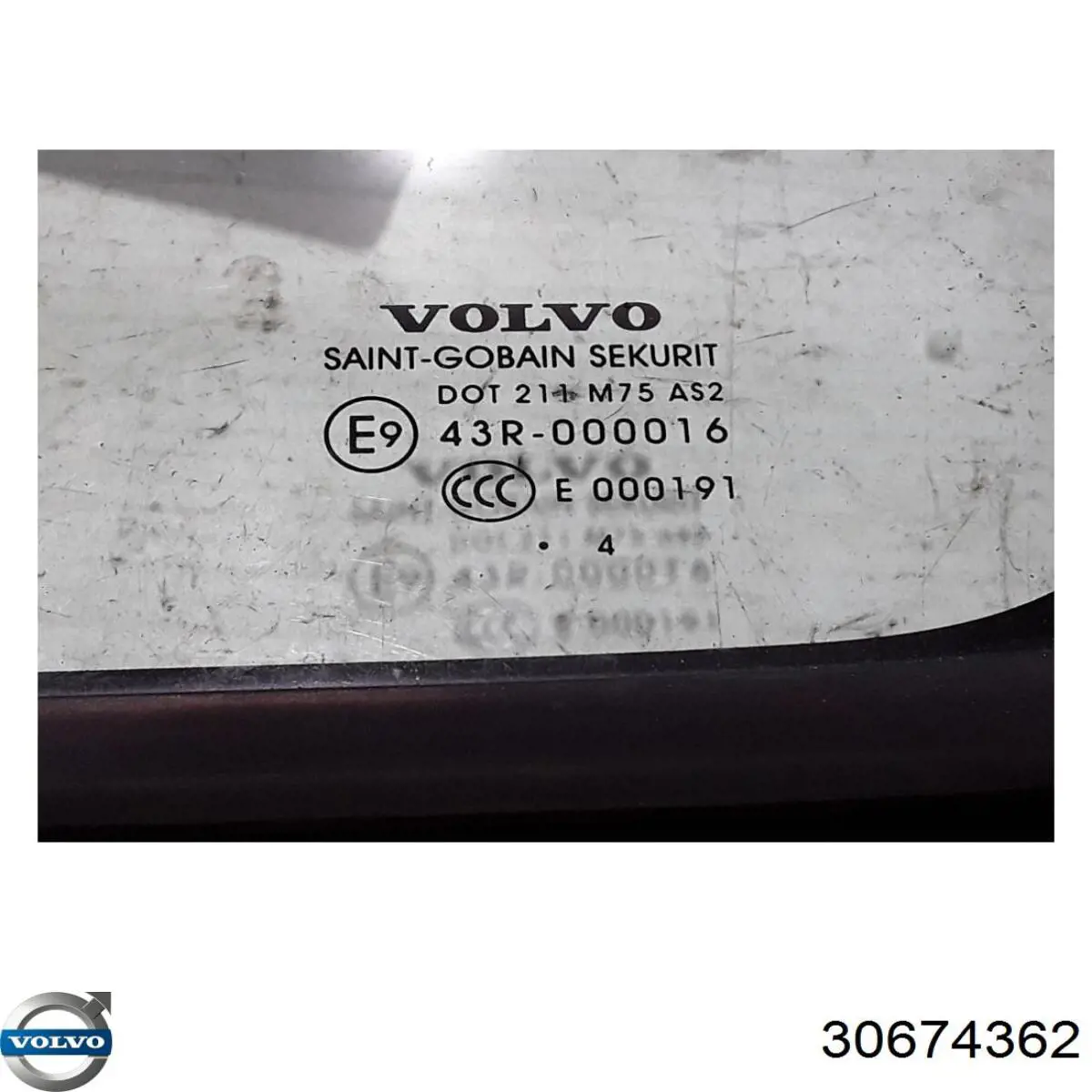 Задняя форточка левая Volvo 30674362 цена, от 53.49 USD
