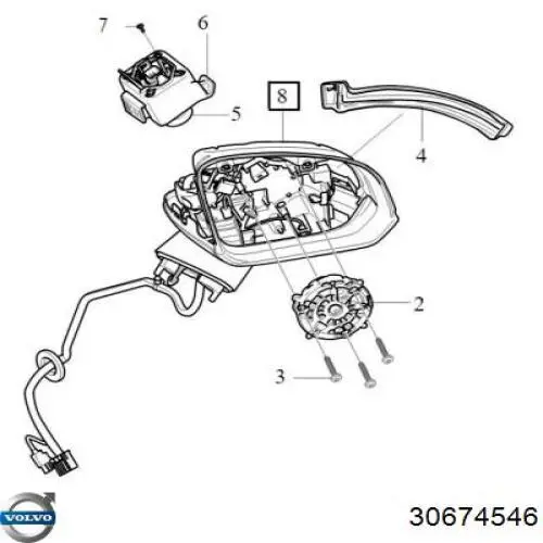 Датчик температуры воздуха Volvo 30674546