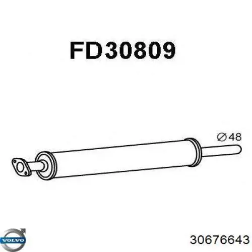 Глушитель, передняя часть Ford 1345543 цена, от 46.56 USD