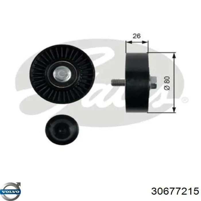 Купить 30677215 Volvo Паразитный ролик