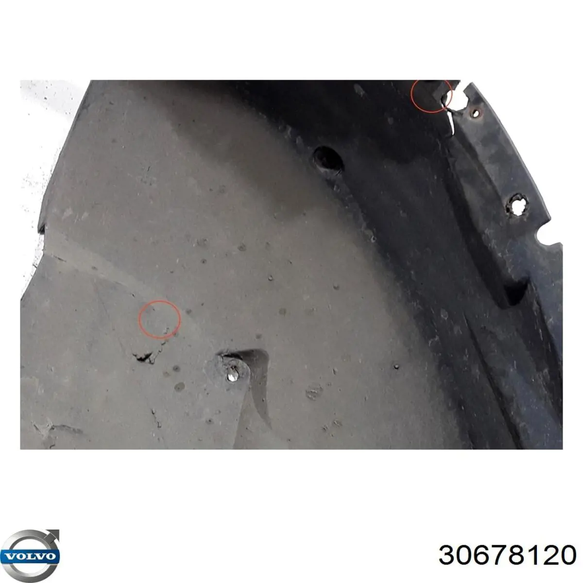 Правый подкрылок переднего крыла Volvo 8648174 цена, от 16.38 USD