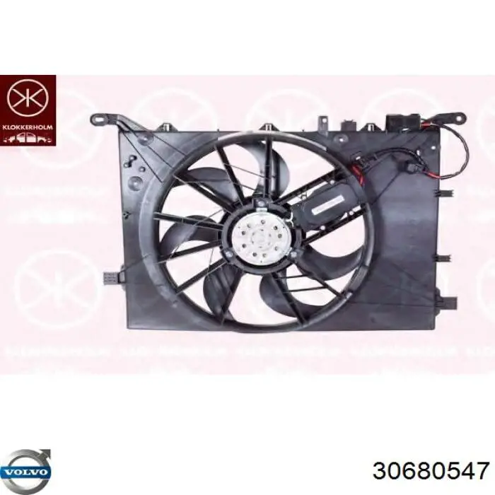 Диффузор радиатора охлаждения в сборе с мотором и крыльчаткой Volvo 30680547 цена, от 138.19 USD