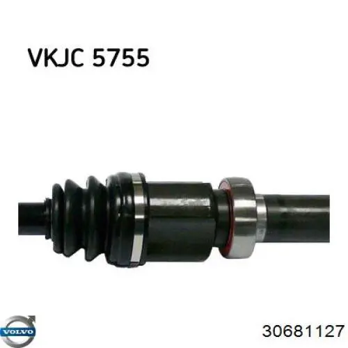 30681127 Volvo Полуось передняя, правая