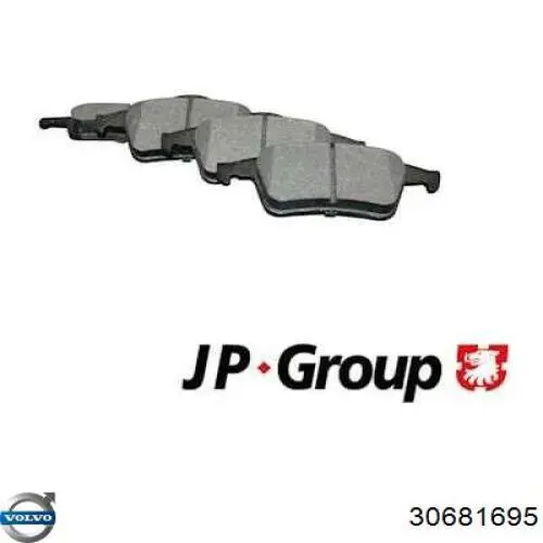 Задние тормозные колодки 30681695 Volvo
