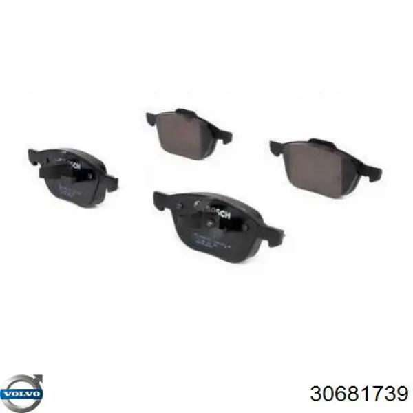 Передние тормозные колодки 30681739 Volvo