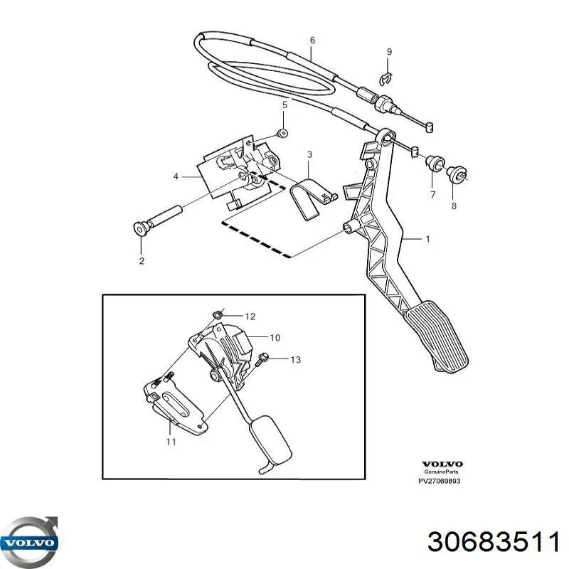 Volvo 30683511 цена, от 50.67 USD