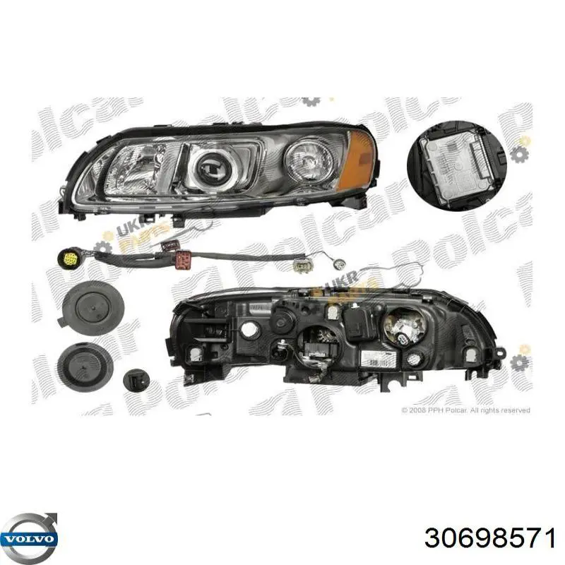 30698571 VOLVO Faro derecho original y equivalente