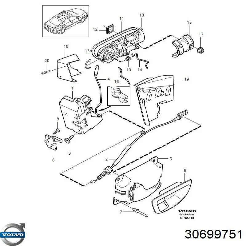 Запор кабины Volvo 30699751 цена, от 2.54 USD