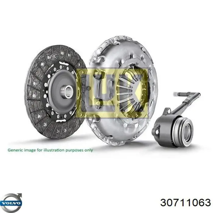 Комплект сцепления (3 части) Volvo 30711063 цена, от 170.02 USD