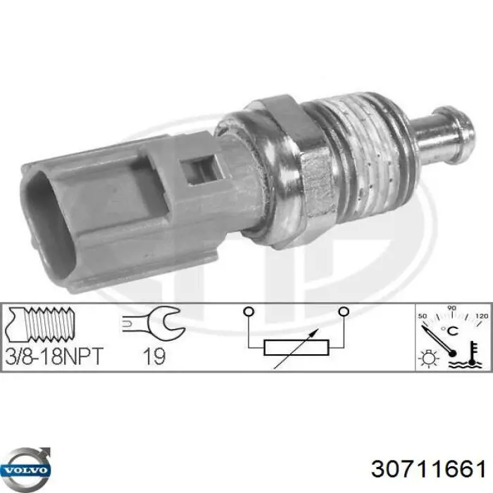 Датчик указателя температуры охлаждающей жидкости Volvo 30711661 цена, от 4.74 USD