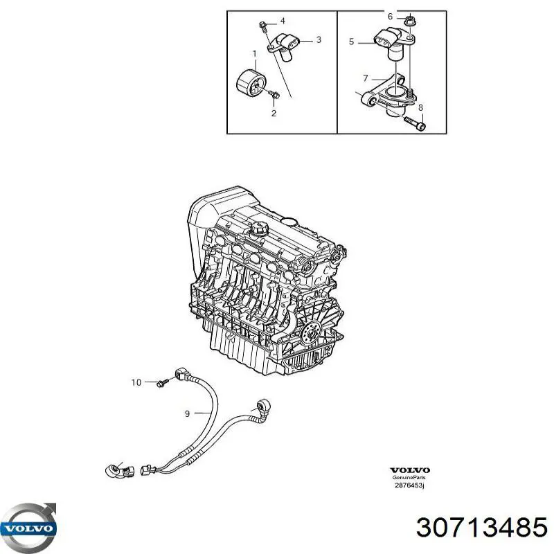 Купить 30713485 Volvo Датчик оборотов коленвала