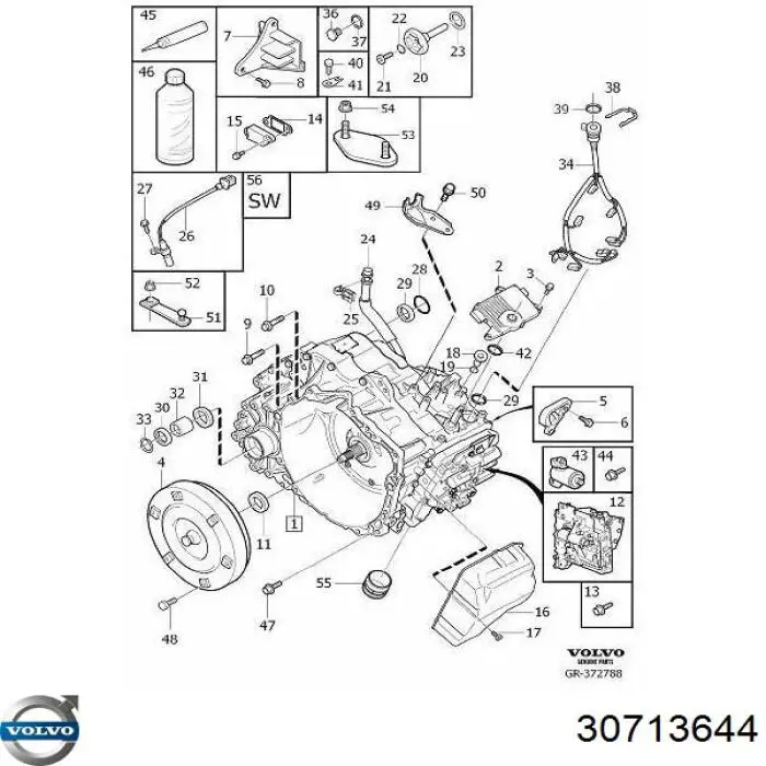 Соленоид АКПП Volvo 30713644 цена, от 42.25 USD