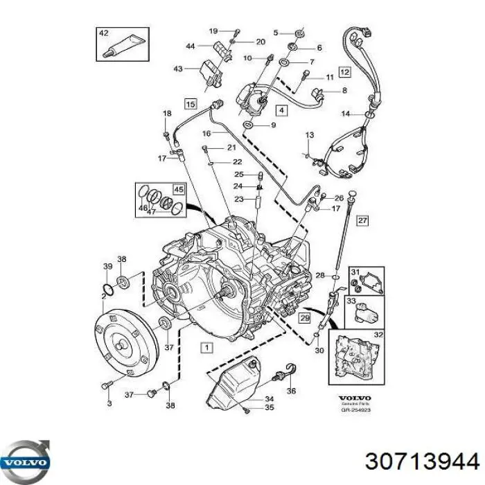30713944 Volvo Гидротрансформатор автоматической коробки передач