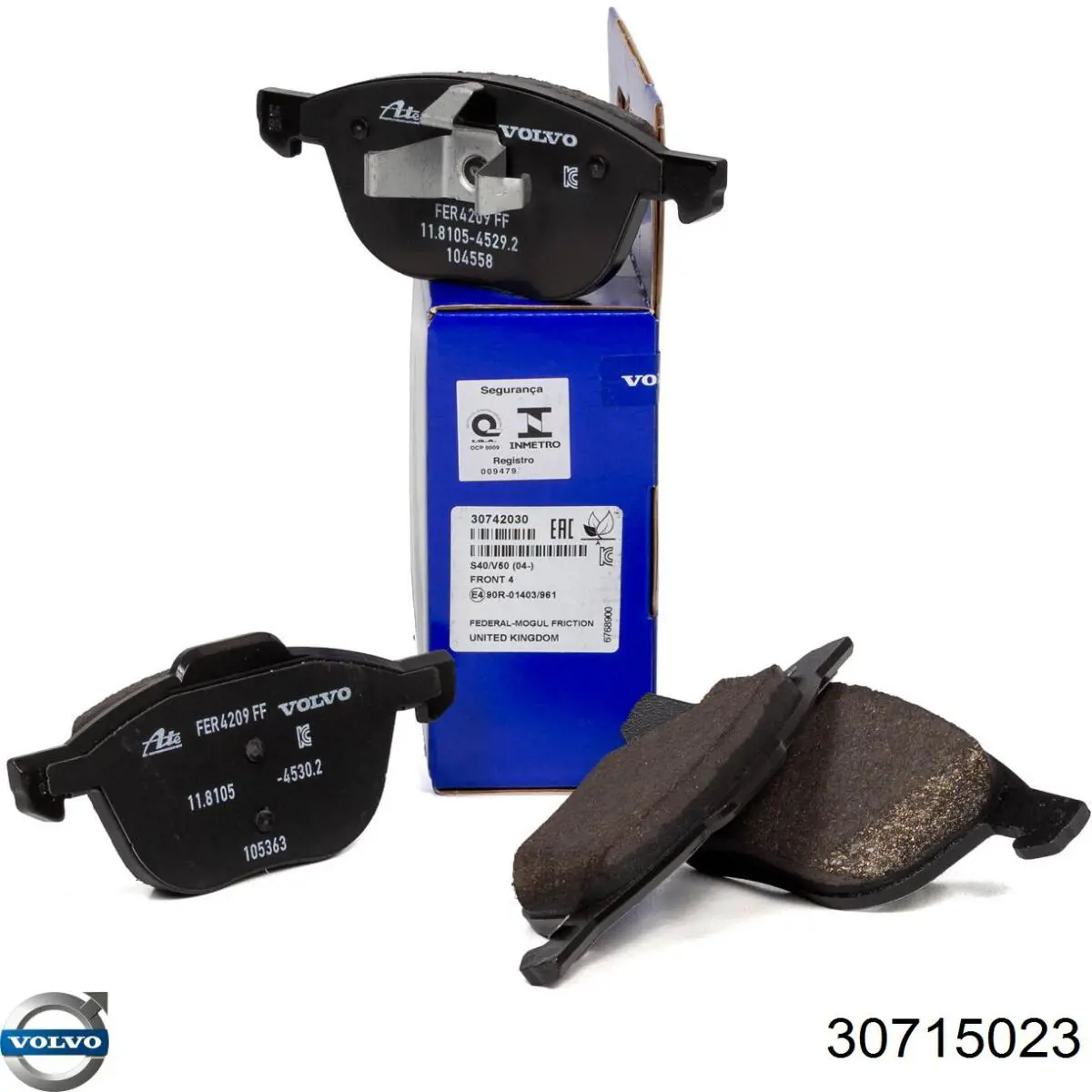 Купить 30715023 Volvo Колодки тормозные